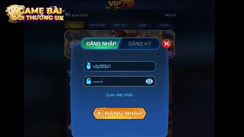 đăng nhập VIP79