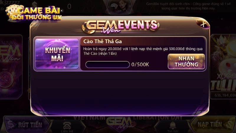 Khuyến Mãi Gemwin